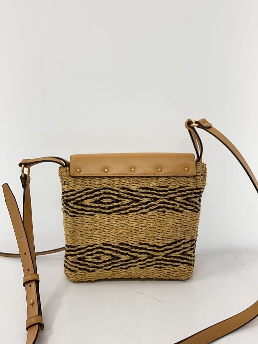 TORY BURCH Shoulder Bag BEG 10005586 Miller Striped Straw Crossbody 3