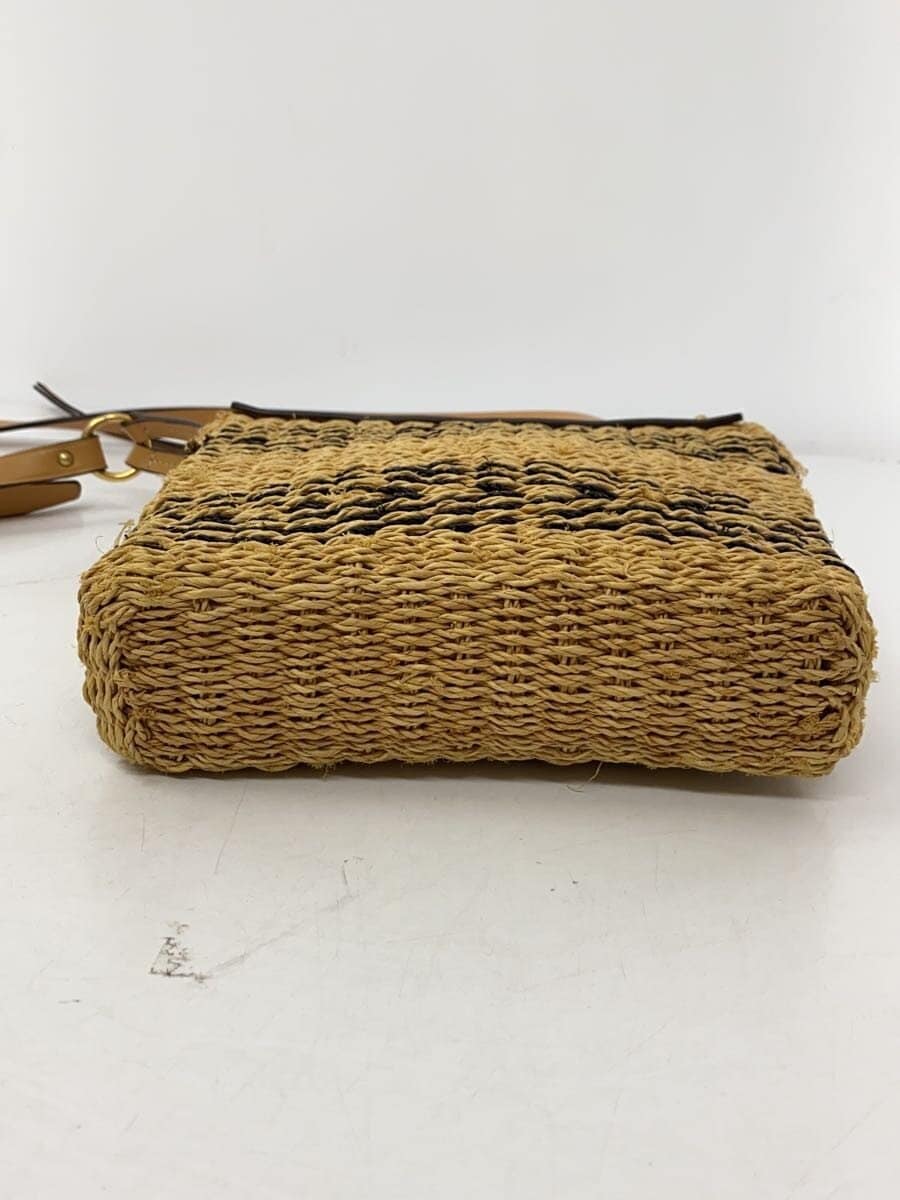 TORY BURCH Shoulder Bag BEG 10005586 Miller Striped Straw Crossbody 4