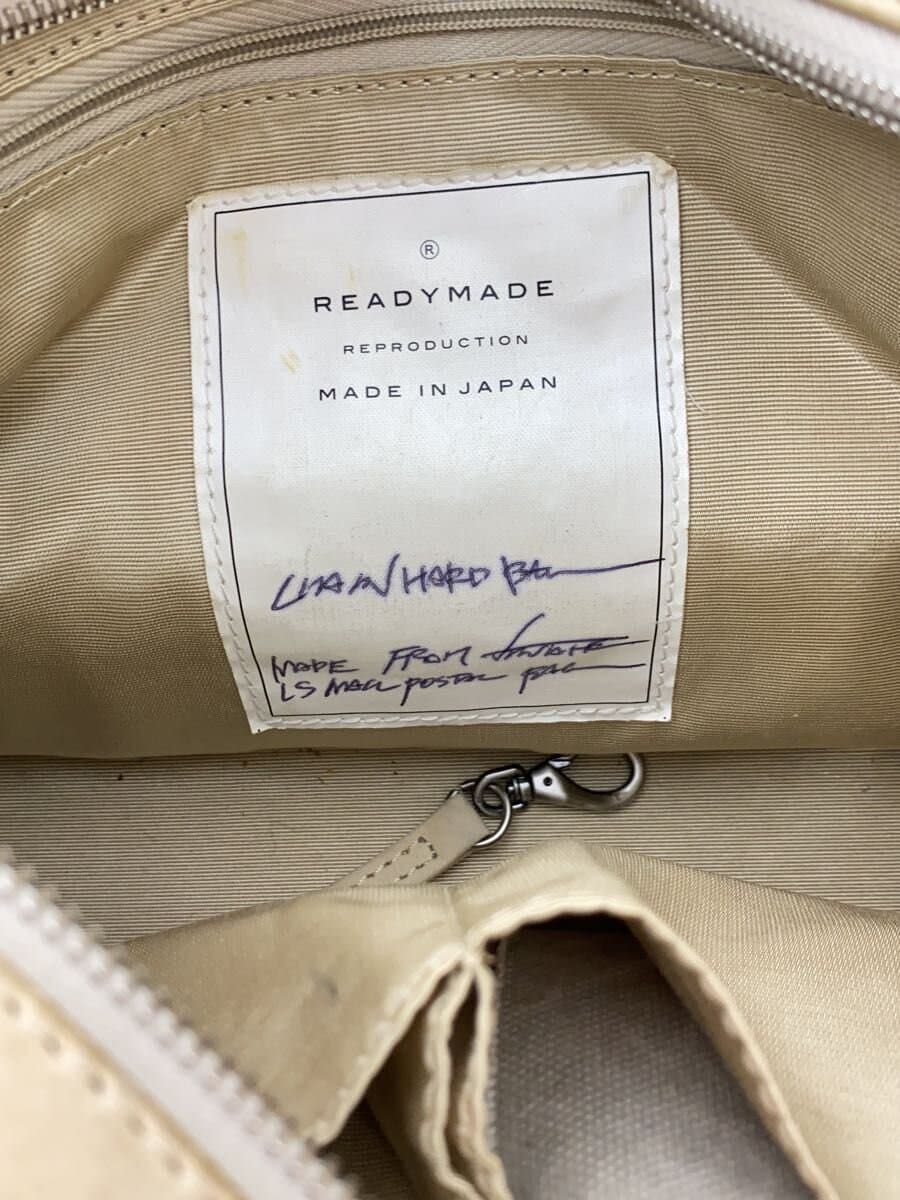 READYMADE Shoulder Bag Cotton RE-CO-WH-00-00-223 CHAIN HARD BAG With Stain 9