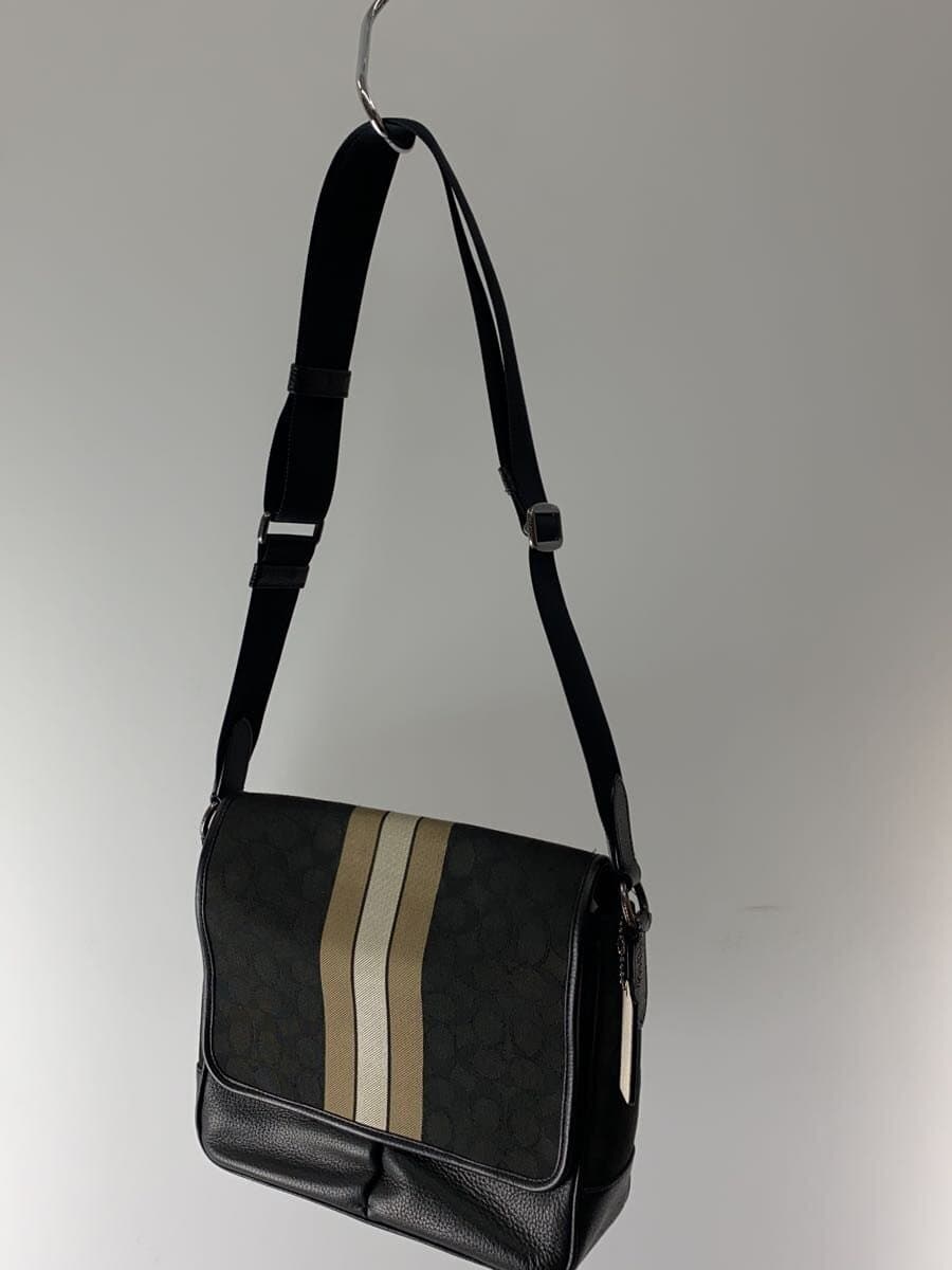 COACH Shoulder Bag Canvas BLK All Over Pattern C6583 2