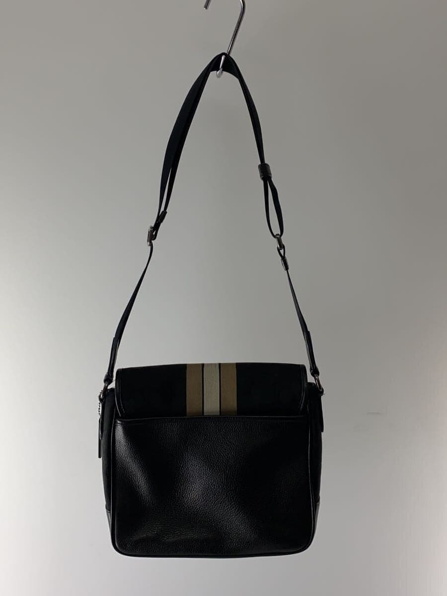 COACH Shoulder Bag Canvas BLK All Over Pattern C6583 3