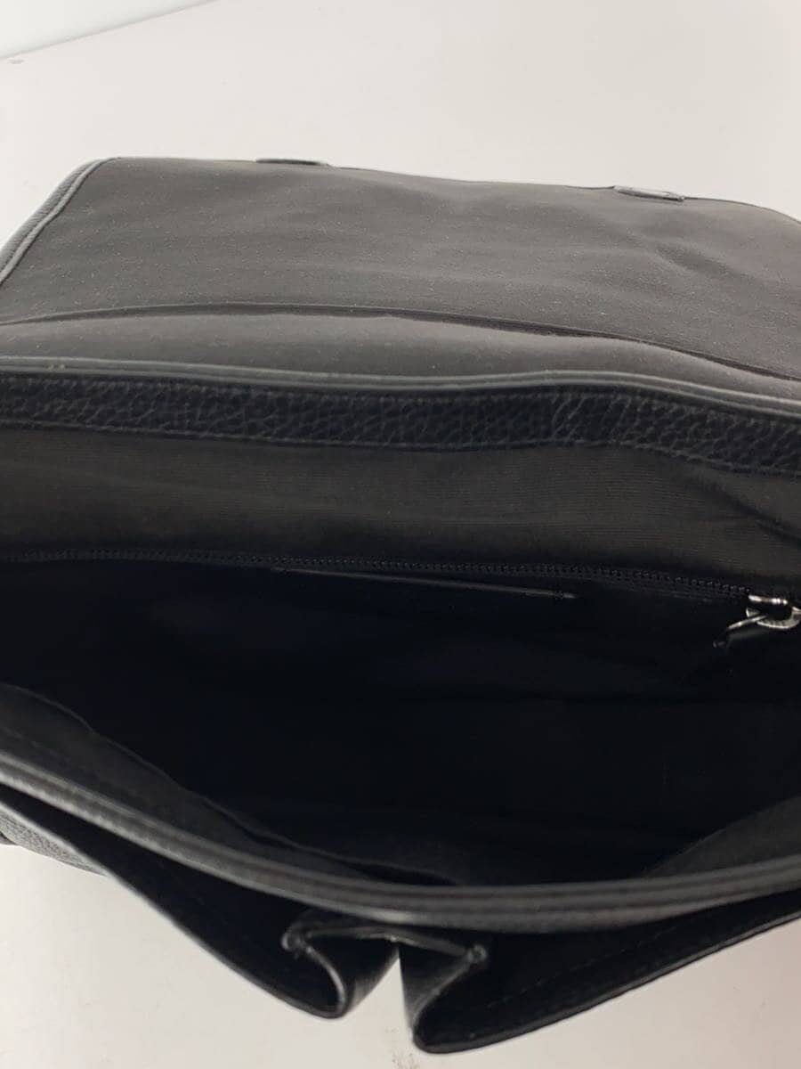 COACH Shoulder Bag Canvas BLK All Over Pattern C6583 6