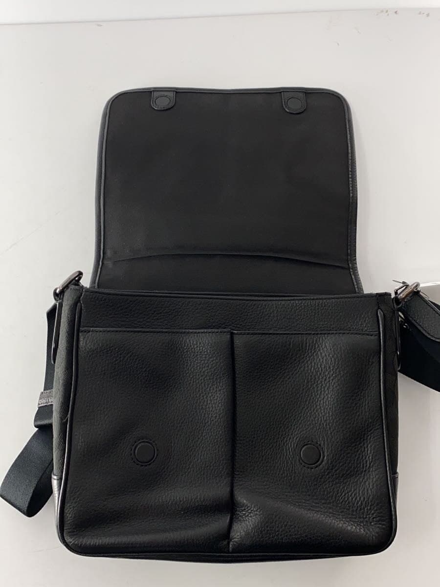 COACH Shoulder Bag Canvas BLK All Over Pattern C6583 7