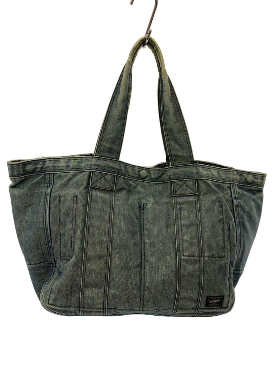 PORTER tote bag denim IDG deeper has stains on the side