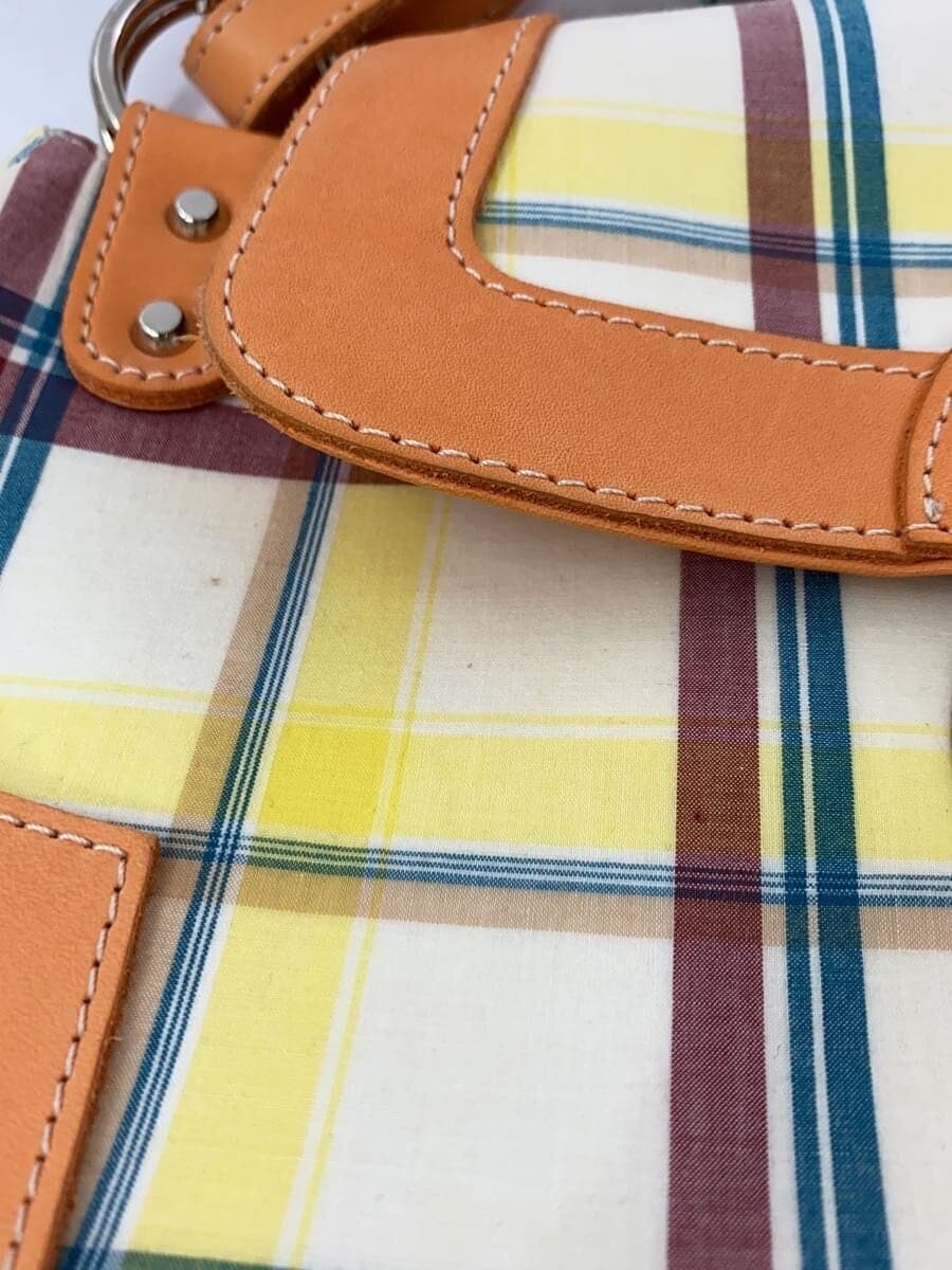 Vivienne Westwood shoulder bag -- WHT check Y2K tassel handbag one shoulder 9