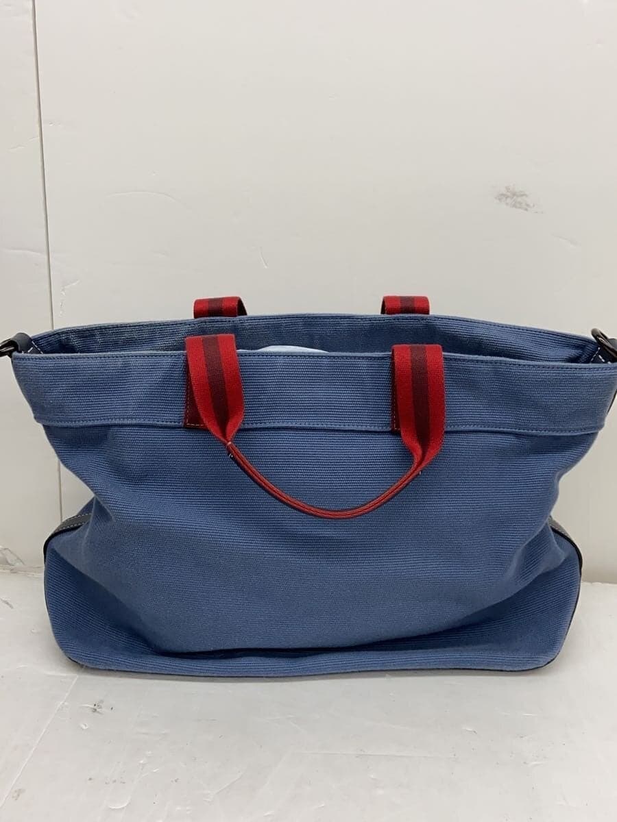 COACH Tote Bag Canvas NVY Solid CJ486 3