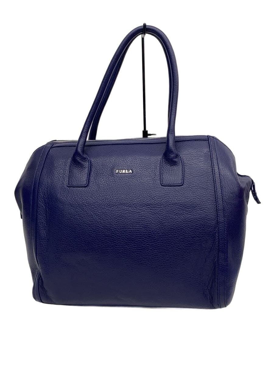 FURLA Handbag Leather BLU Solid 00752947