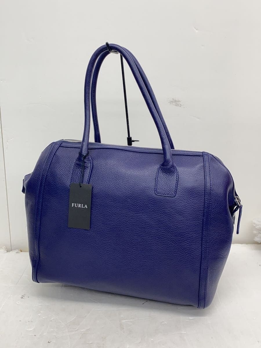 FURLA Handbag Leather BLU Solid 00752947 3