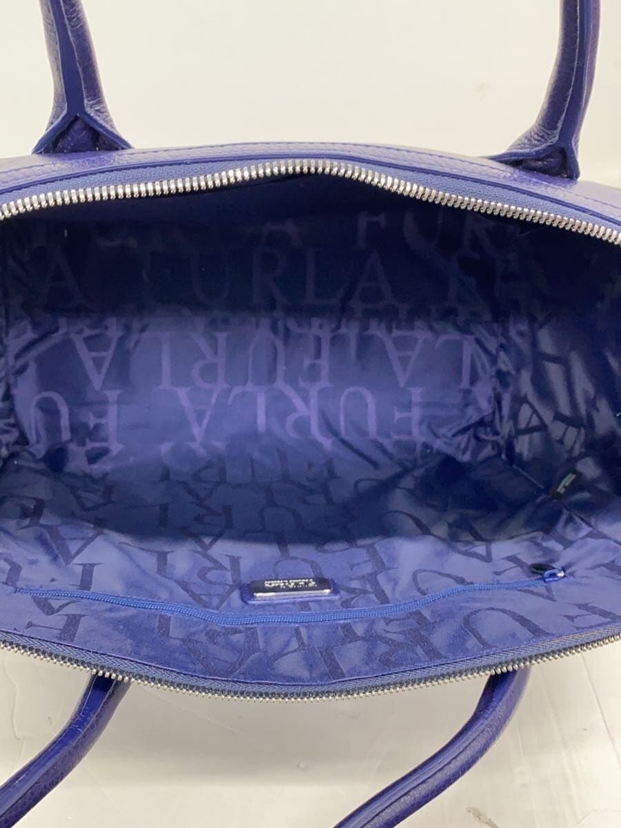 FURLA Handbag Leather BLU Solid 00752947 6