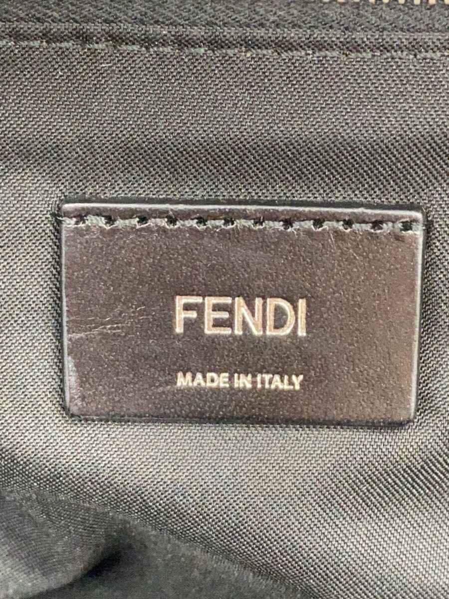 FENDI Backpack Leather BLK Solid 7VZ012 5