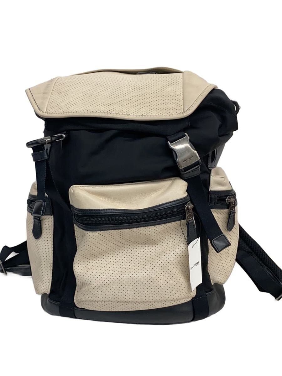 COACH Backpack Leather WHT Solid F57477