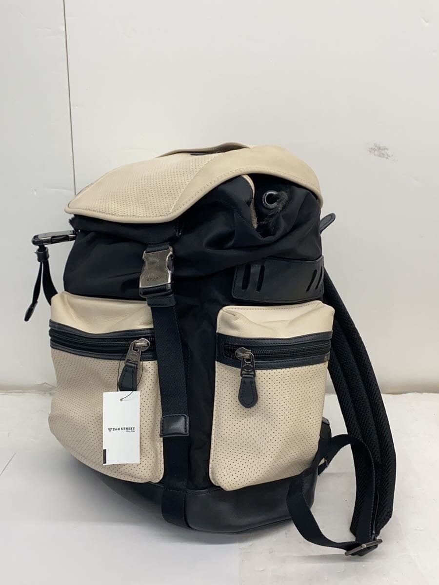 COACH Backpack Leather WHT Solid F57477 2