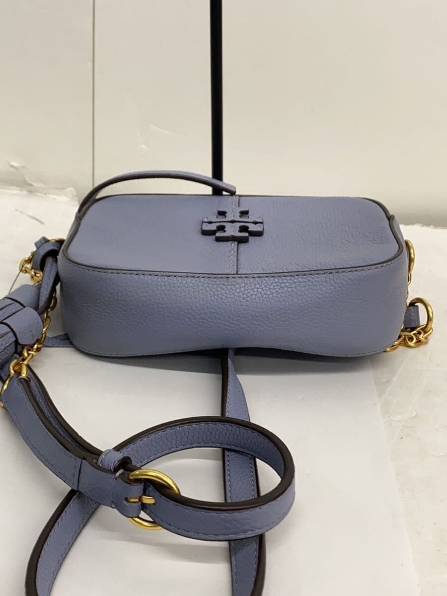 TORY BURCH Shoulder Bag Leather BLU Solid 10006102 4