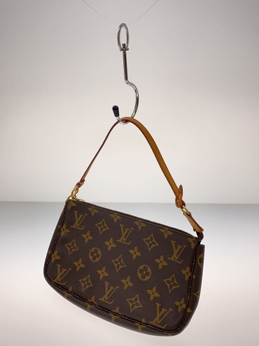 LOUIS VUITTON 1) Pochette Accessoires Monogram Canvas PVC BRW M51980 2