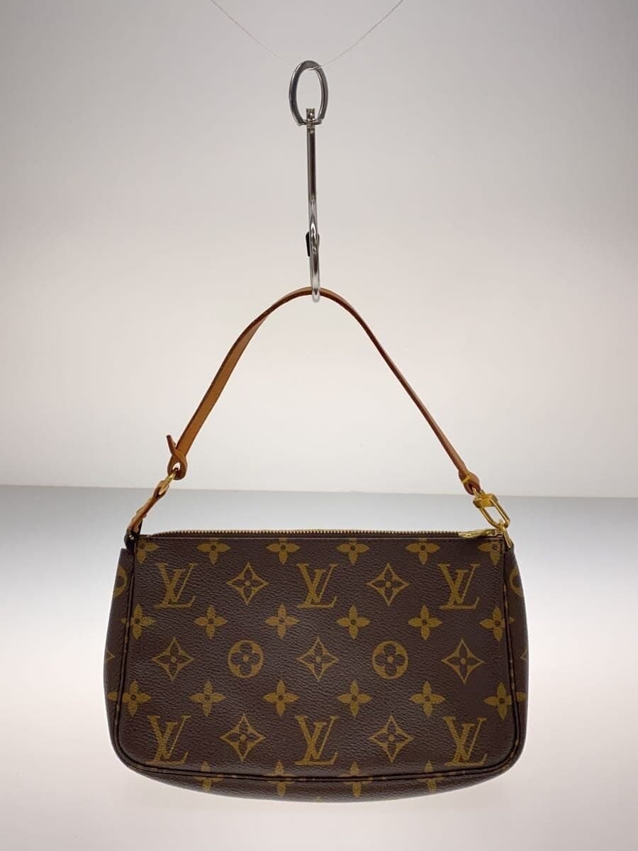 LOUIS VUITTON 1) Pochette Accessoires Monogram Canvas PVC BRW M51980 3