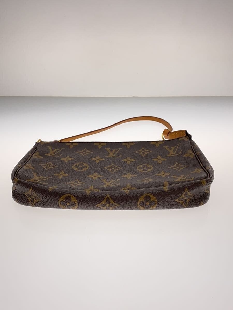 LOUIS VUITTON 1) Pochette Accessoires Monogram Canvas PVC BRW M51980 4