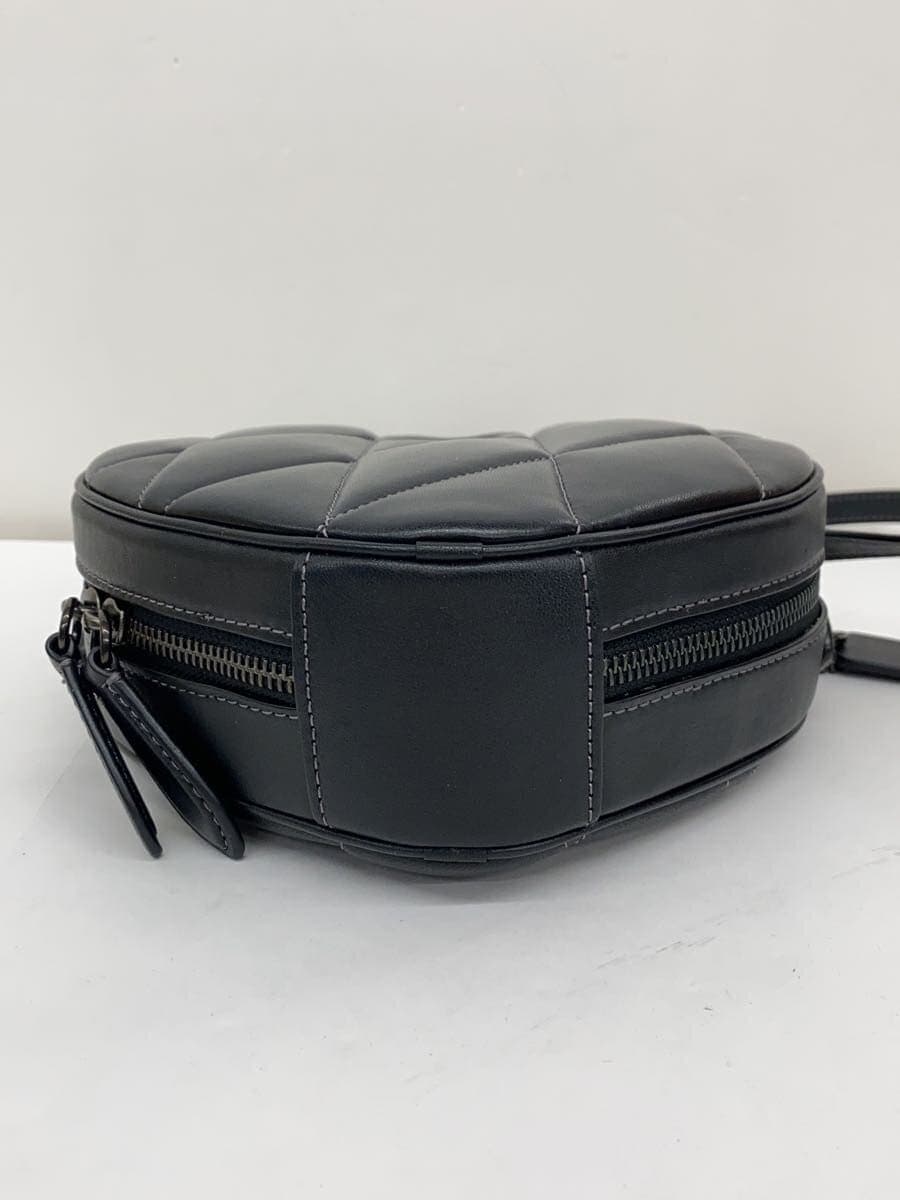 COACH shoulder bag leather black plain ce725 4