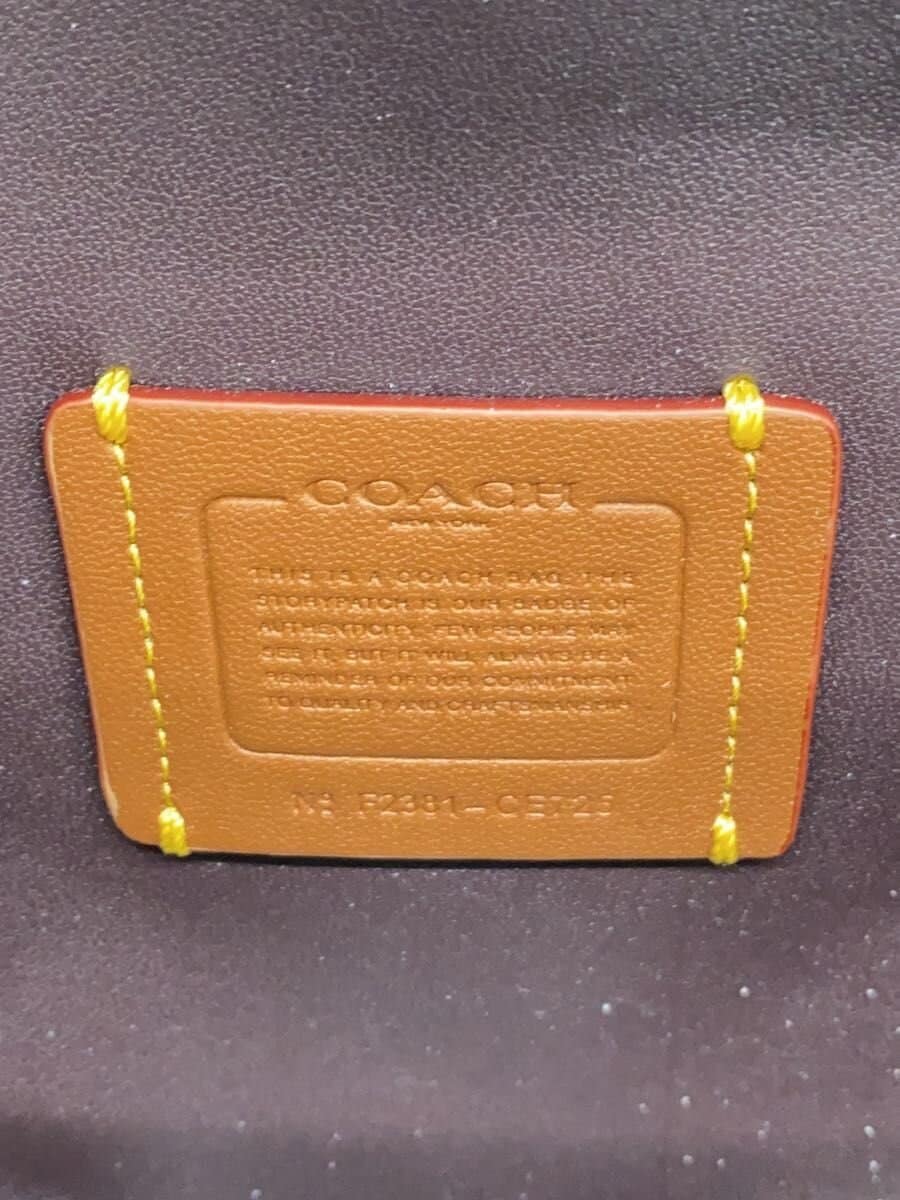 COACH shoulder bag leather black plain ce725 5