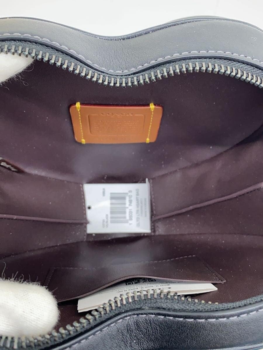 COACH shoulder bag leather black plain ce725 6