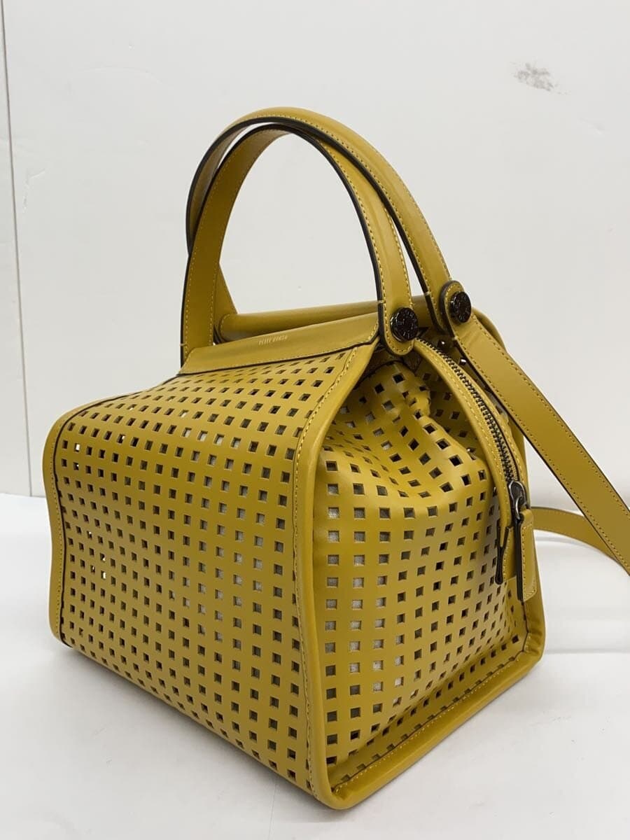 PELLE BORSA Shoulder Bag Leather YLW 2