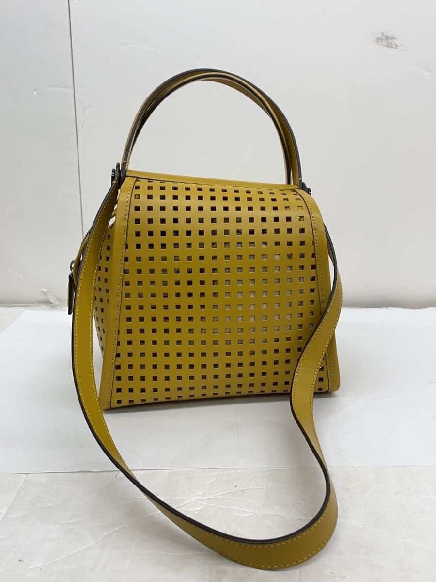 PELLE BORSA Shoulder Bag Leather YLW 3