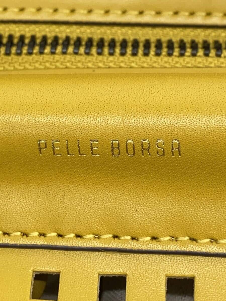 PELLE BORSA Shoulder Bag Leather YLW 5