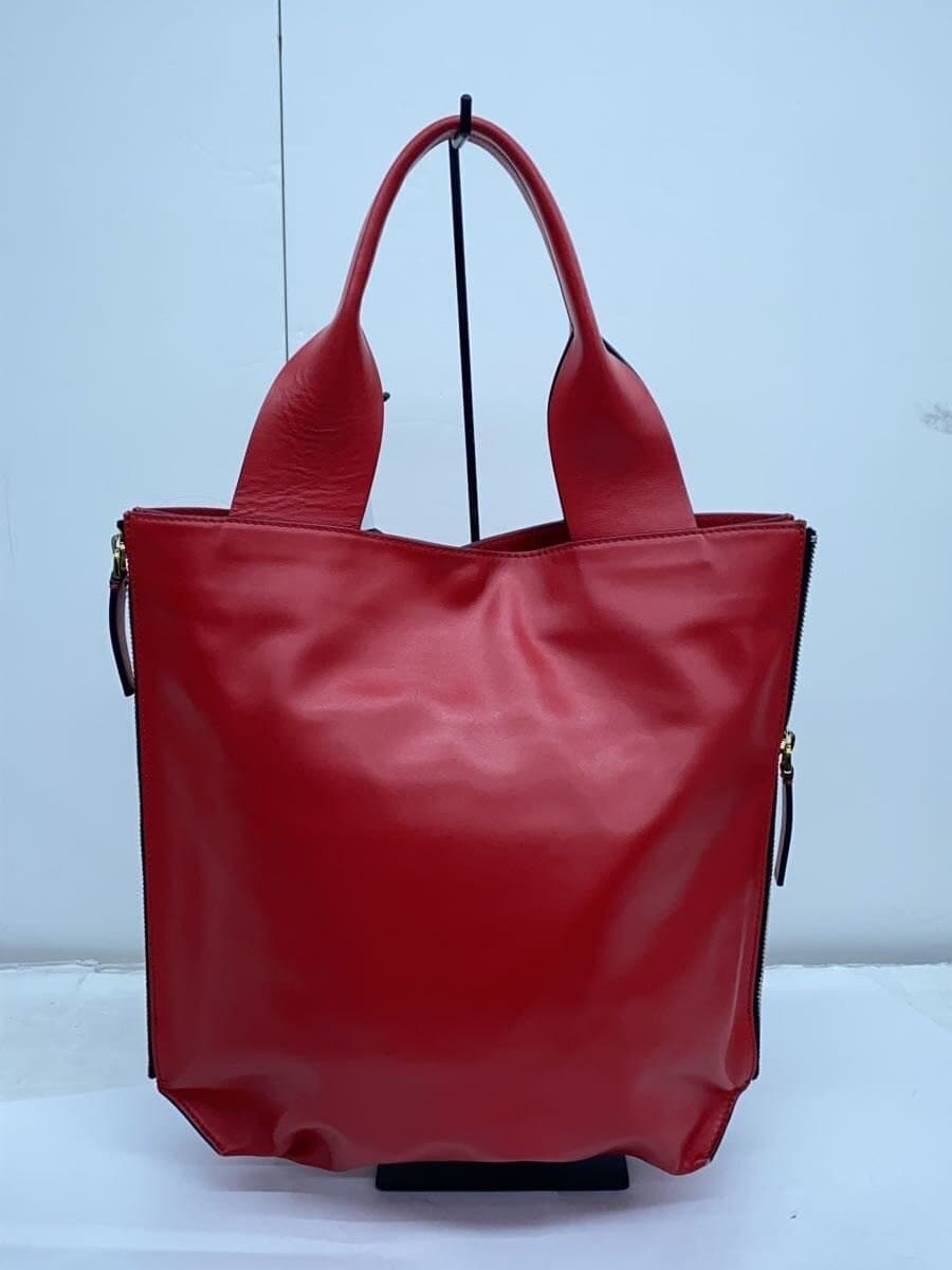 MARNI Handbag Leather RED Solid Color SHMPV12U01 3