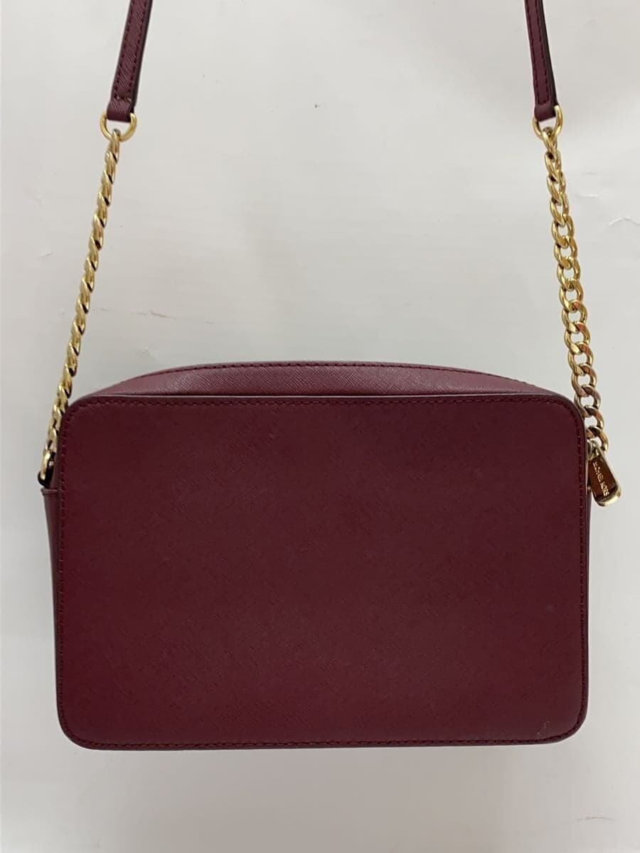 MICHAEL KORS Shoulder Bag Leather Burgundy PC-1505 3