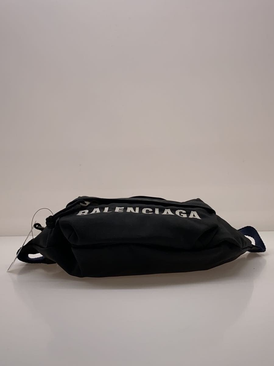 BALENCIAGA Shoulder Bag Nylon BLK 4