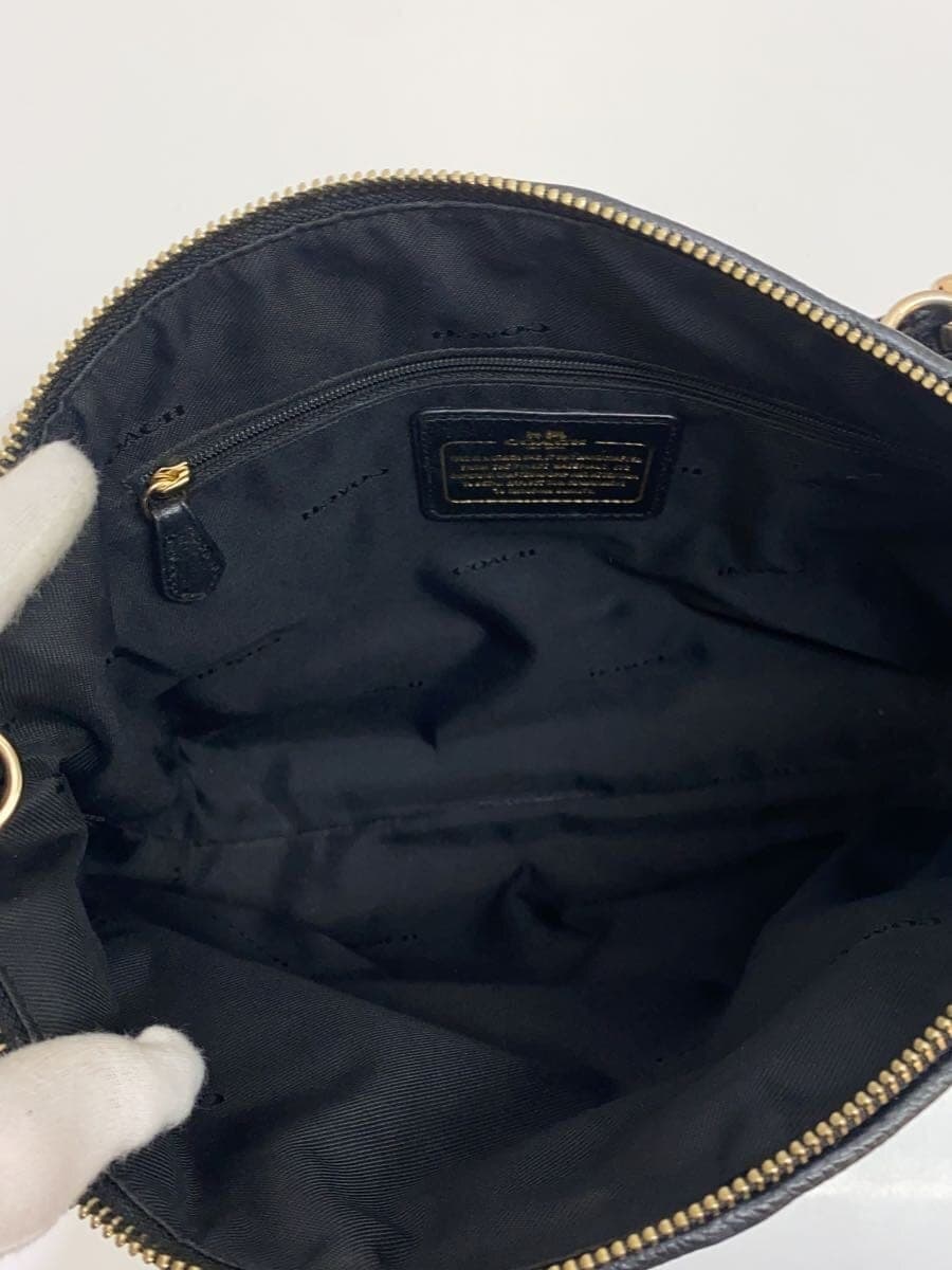 COACH Tote Bag Leather BLK 6