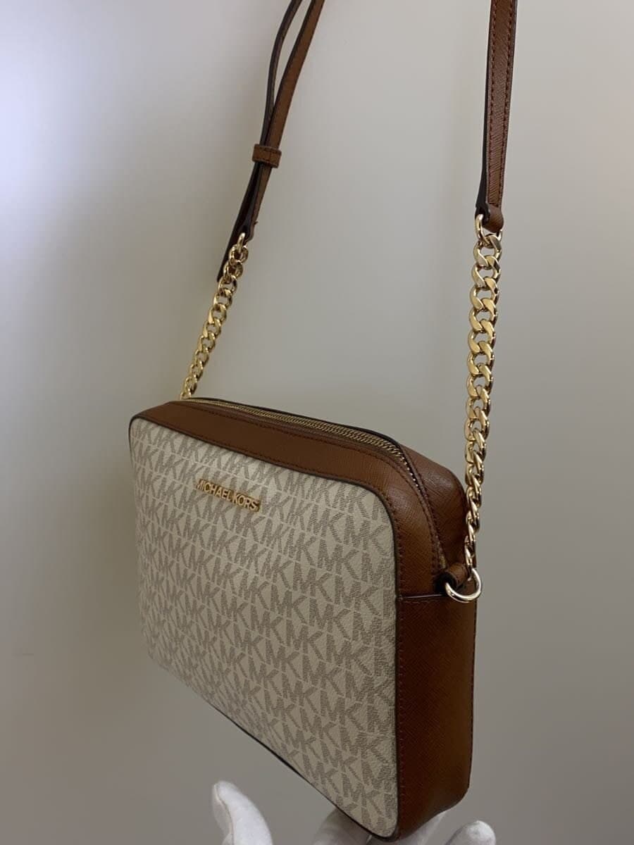MICHAEL KORS Shoulder Bag Leather BEG All Over Pattern CE-1911 2