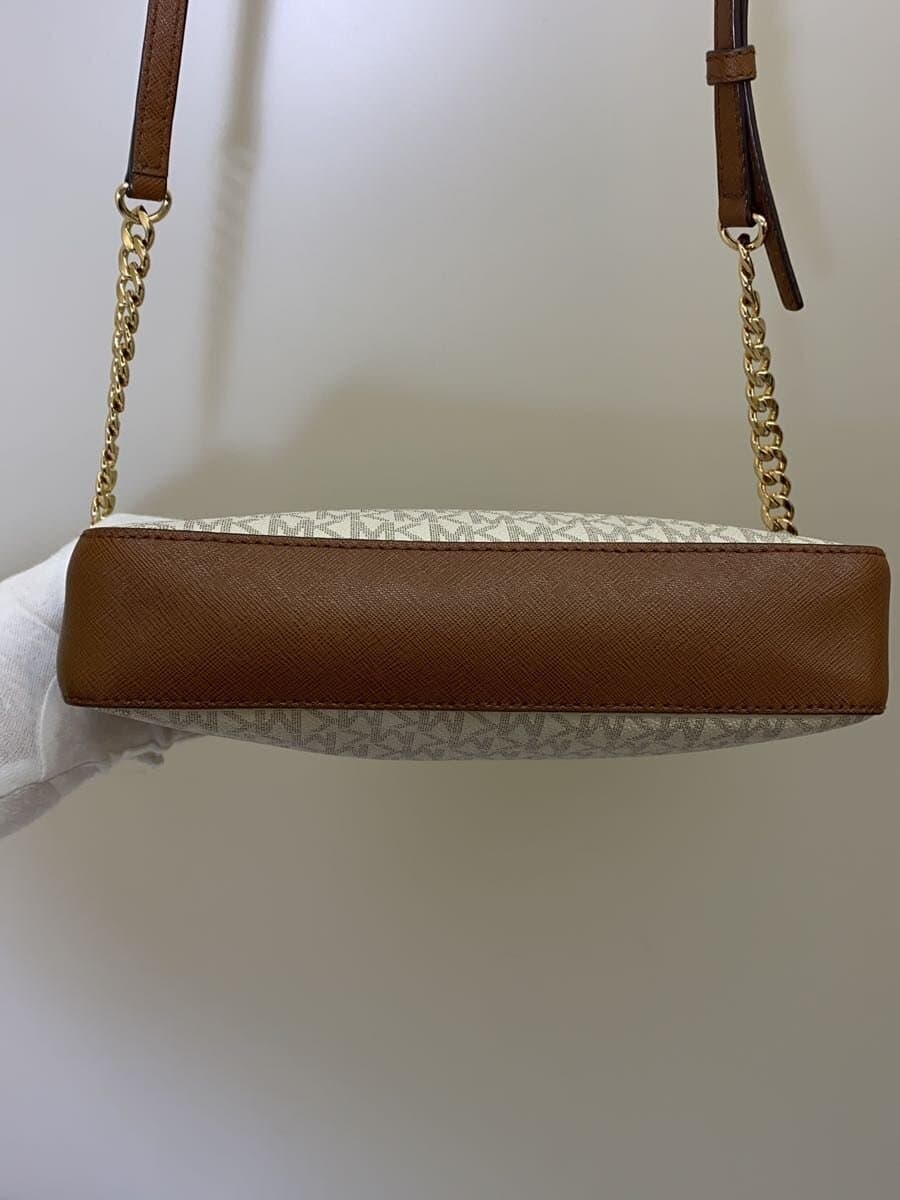 MICHAEL KORS Shoulder Bag Leather BEG All Over Pattern CE-1911 4