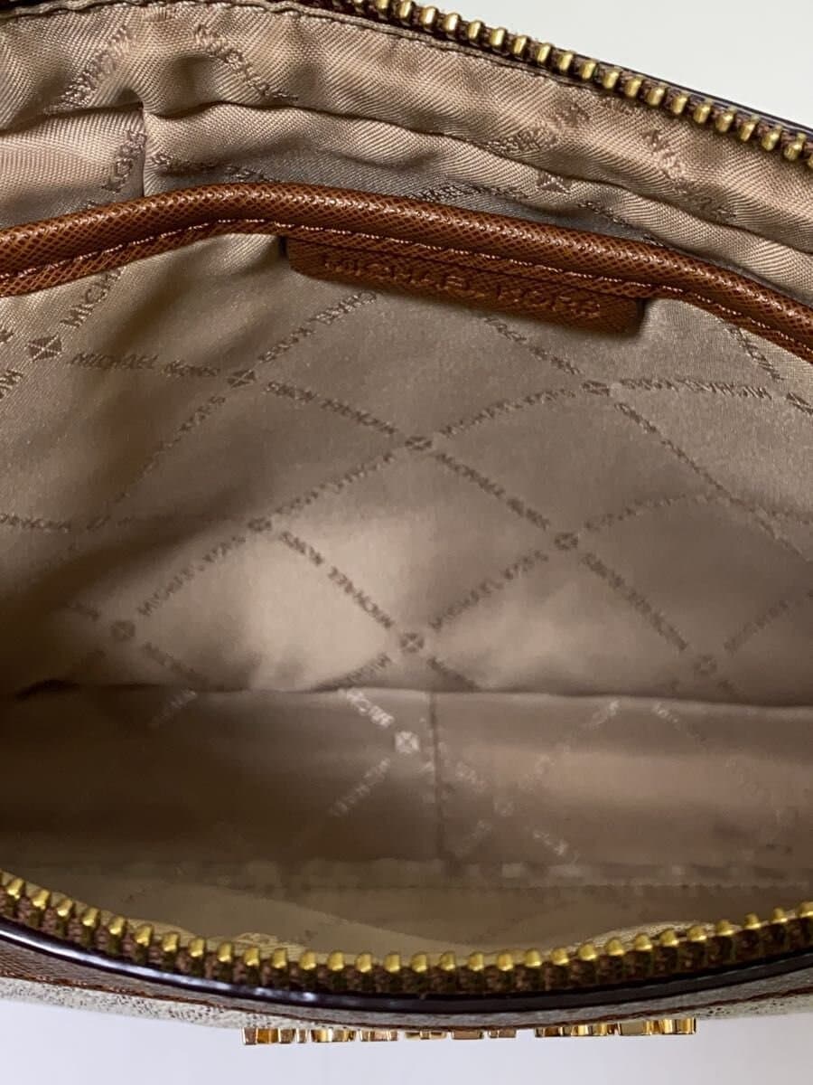 MICHAEL KORS Shoulder Bag Leather BEG All Over Pattern CE-1911 6