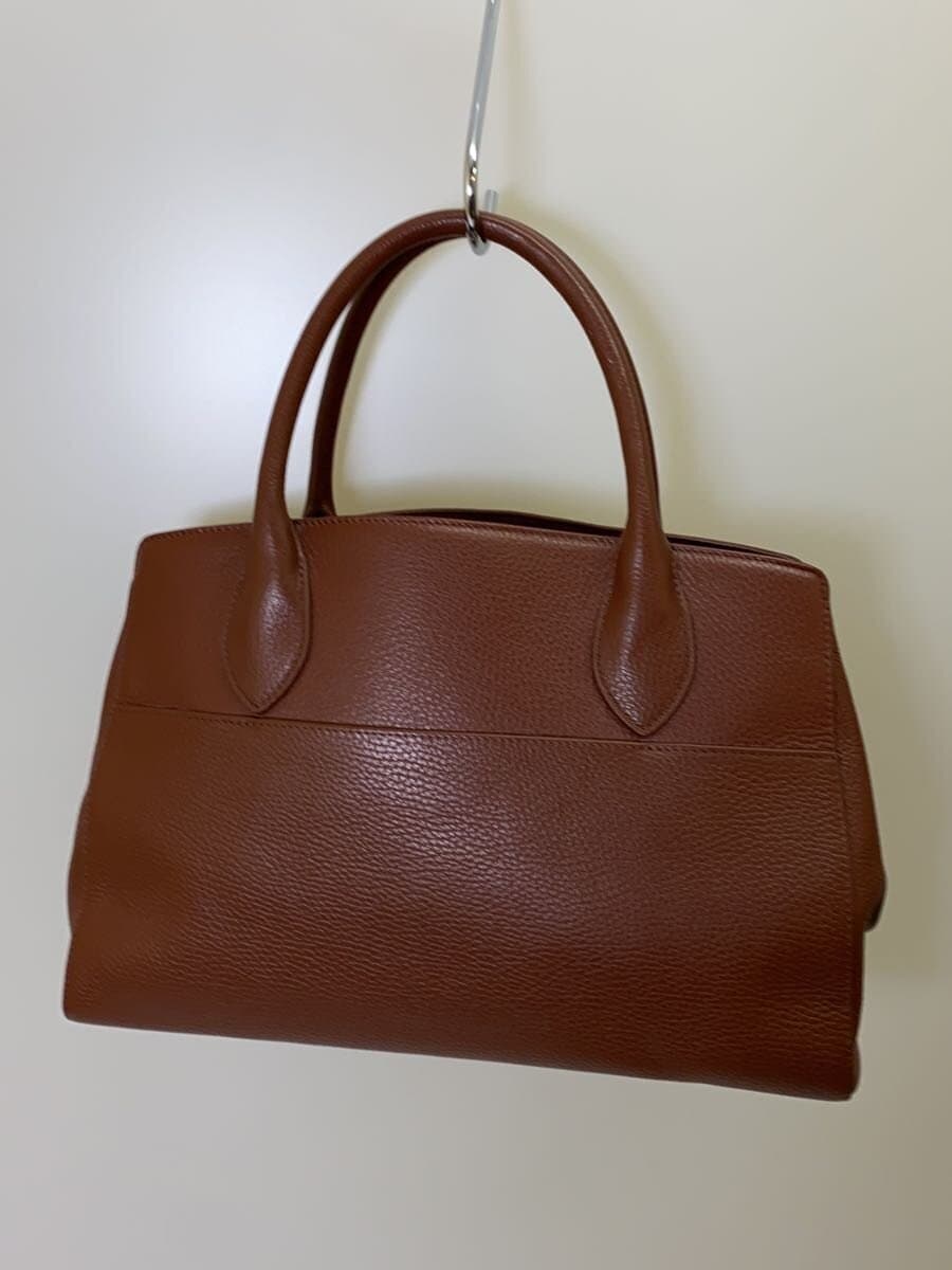 agnes b. Tote Bag Leather BRW Solid RAS18-02 3