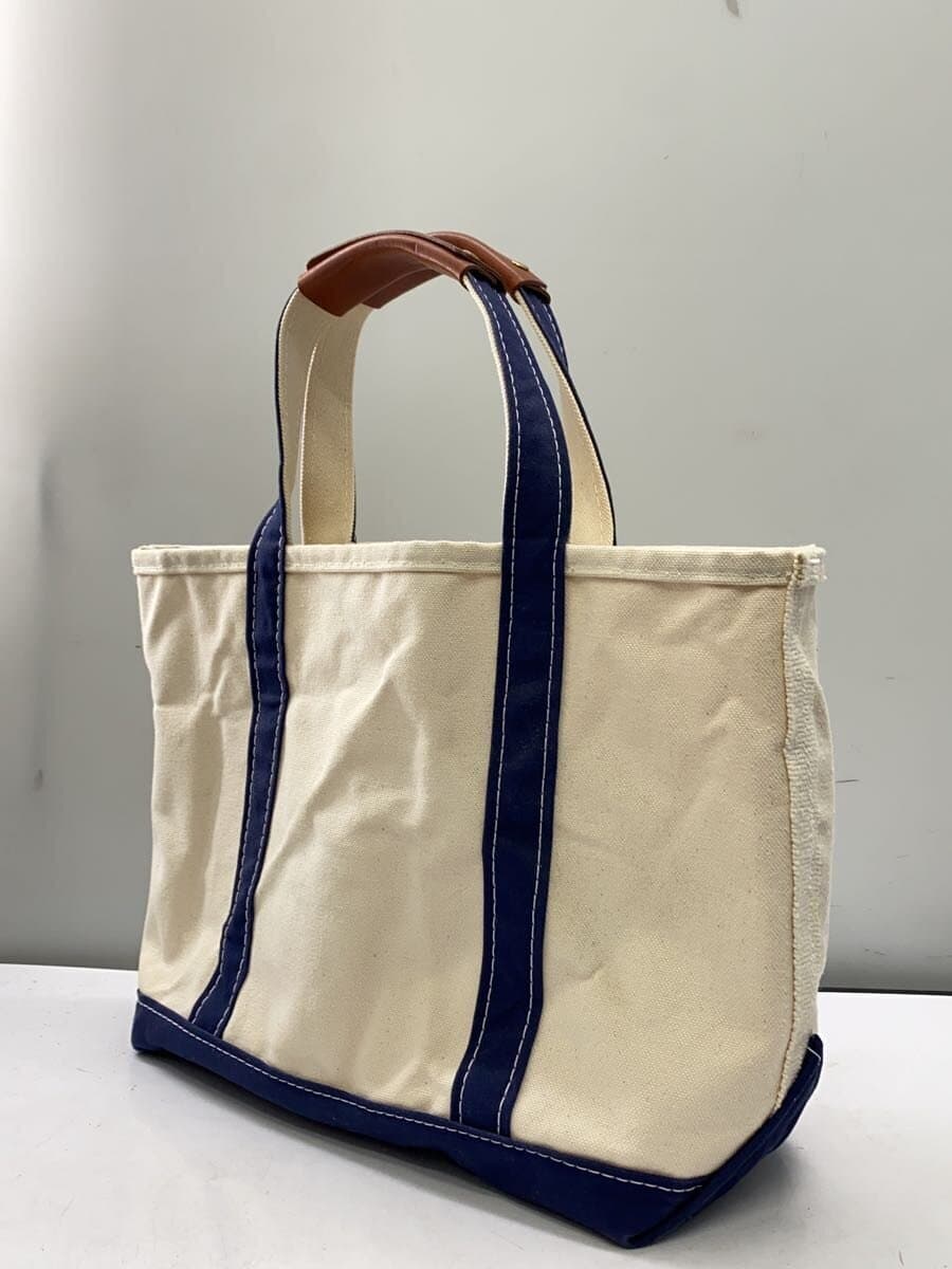 L.L.Bean Tote Bag Canvas NVY USA Made BOAT AND TOTE 2