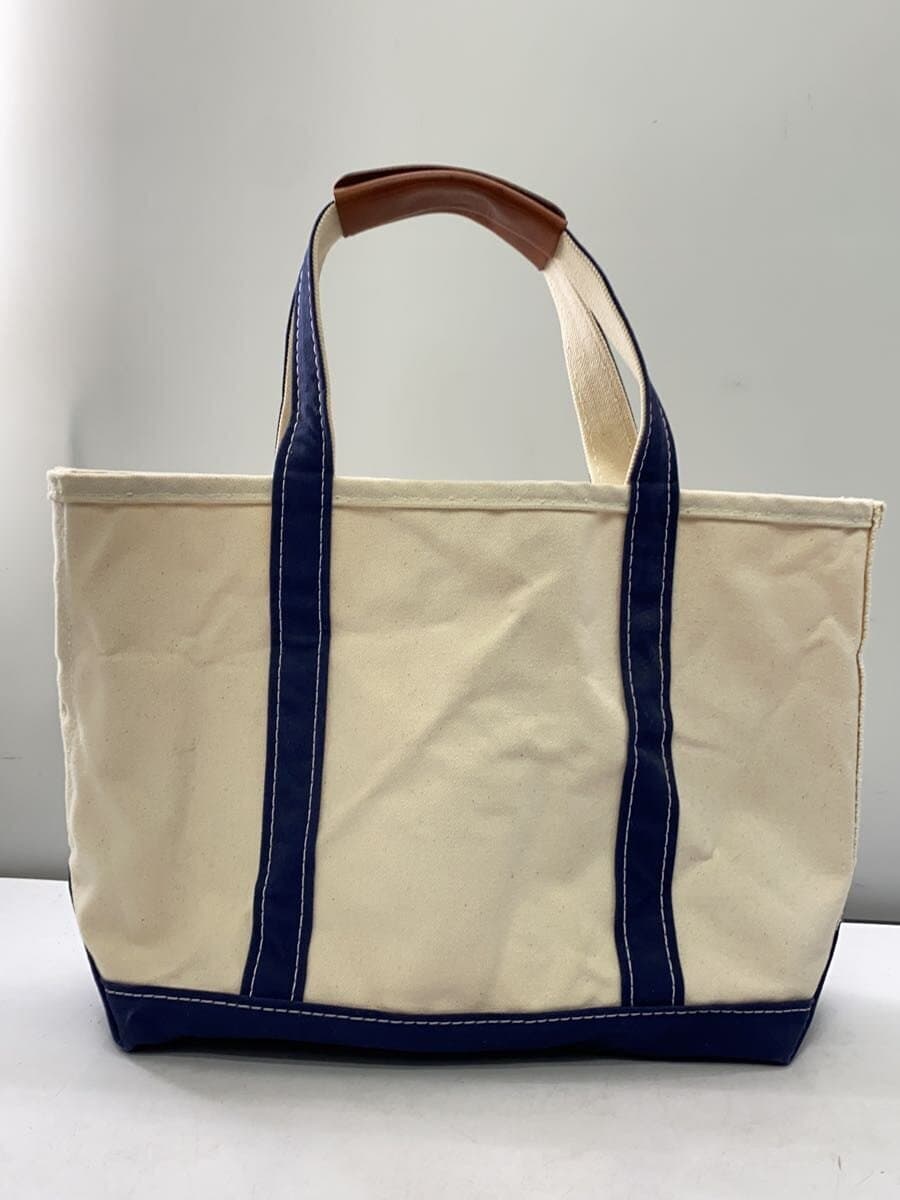 L.L.Bean Tote Bag Canvas NVY USA Made BOAT AND TOTE 3