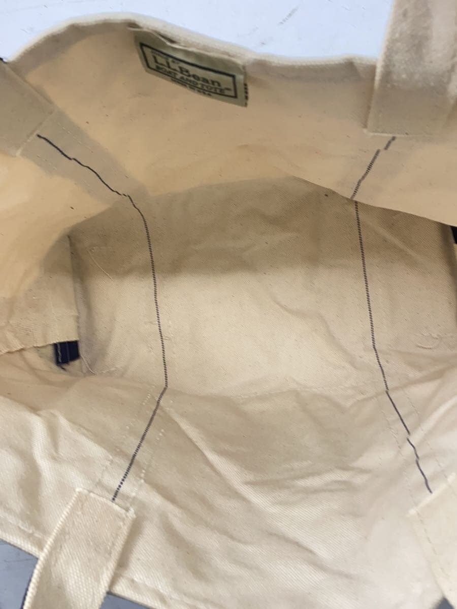 L.L.Bean Tote Bag Canvas NVY USA Made BOAT AND TOTE 6