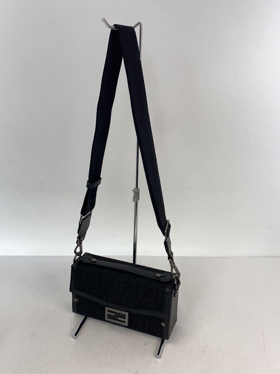 FENDI Shoulder Bag -- BLK All-over Print 7VA565 Soft Trunk Bucket Zucca Print 2