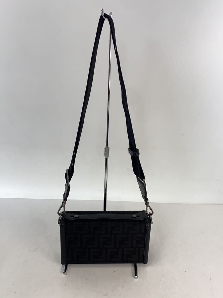 FENDI Shoulder Bag -- BLK All-over Print 7VA565 Soft Trunk Bucket Zucca Print 3