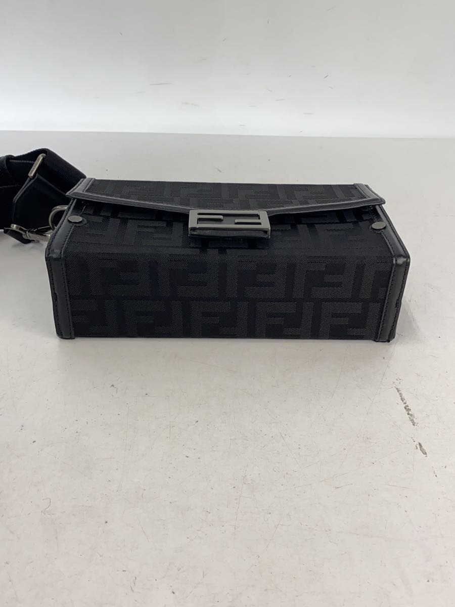 FENDI Shoulder Bag -- BLK All-over Print 7VA565 Soft Trunk Bucket Zucca Print 4