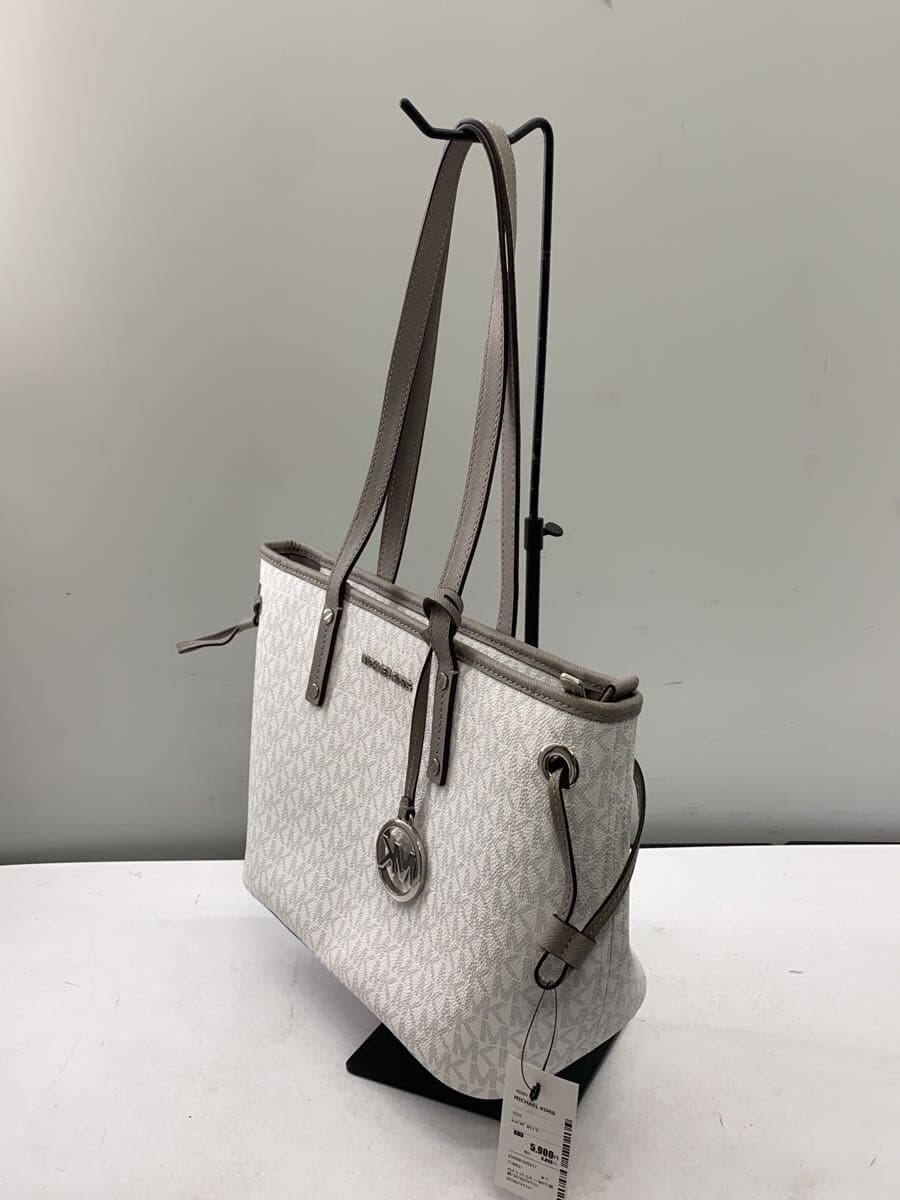MICHAEL KORS Handbag Leather White All-over Print 35T9STVT1V 2