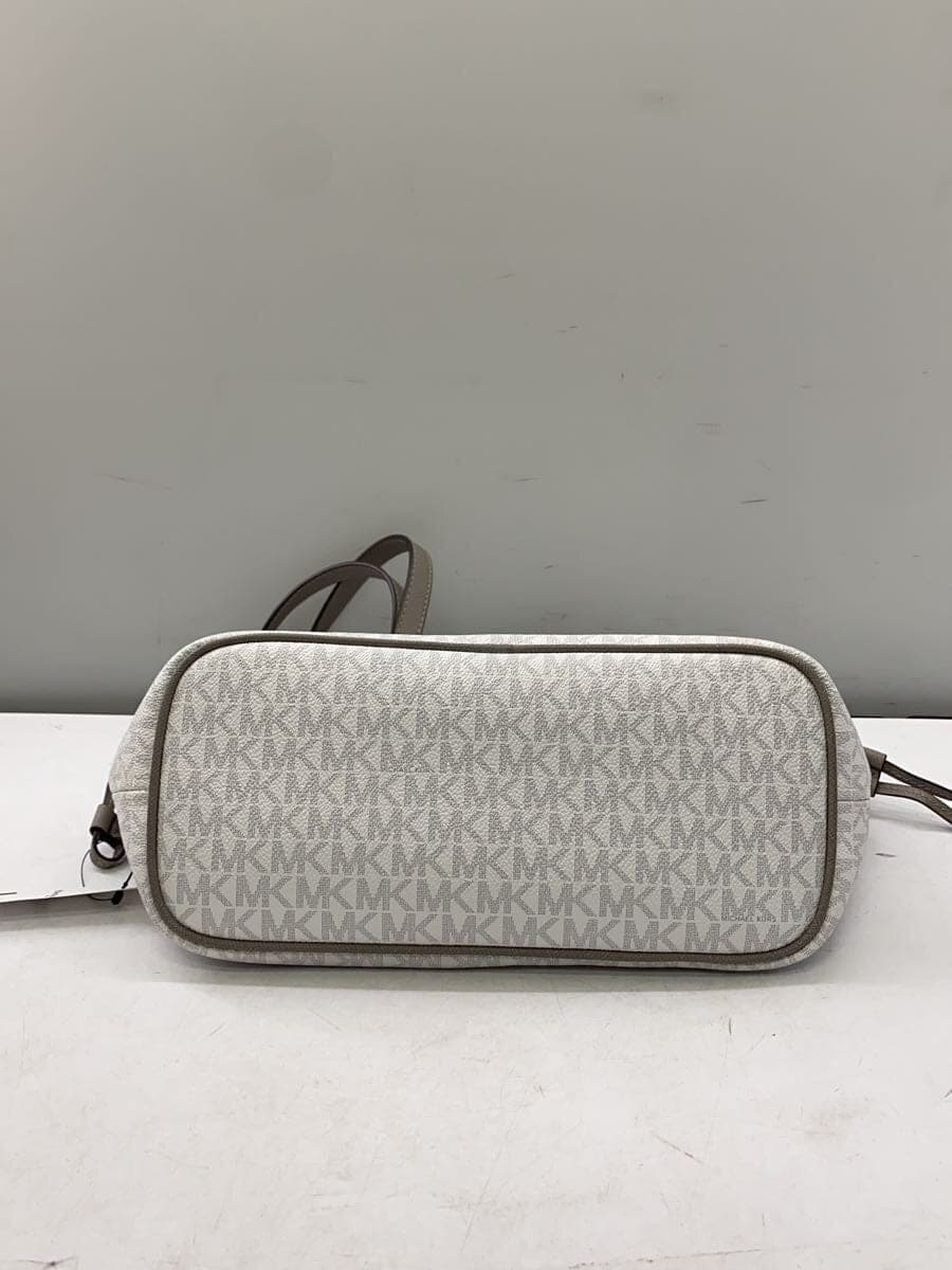 MICHAEL KORS Handbag Leather White All-over Print 35T9STVT1V 4