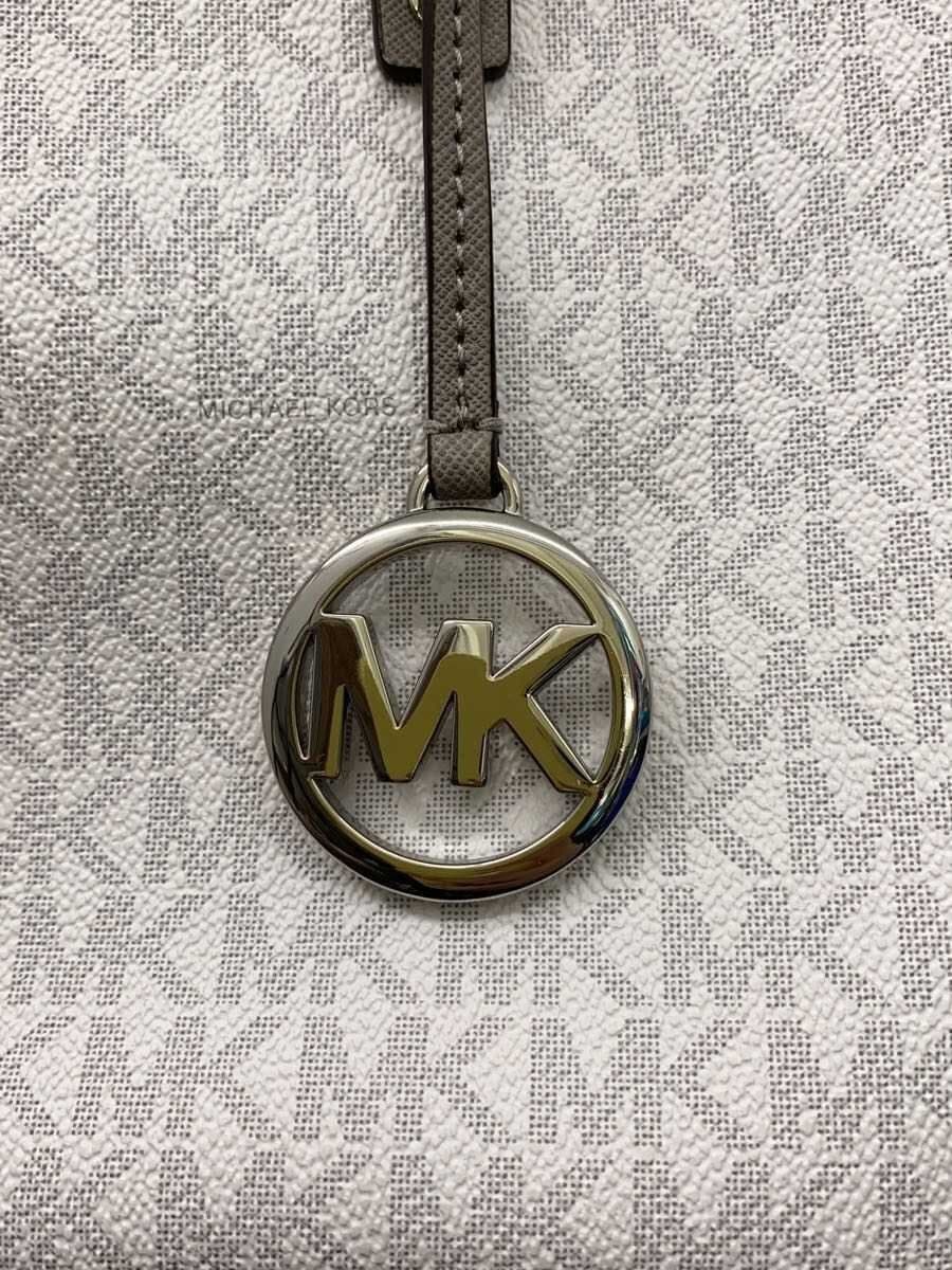 MICHAEL KORS Handbag Leather White All-over Print 35T9STVT1V 5