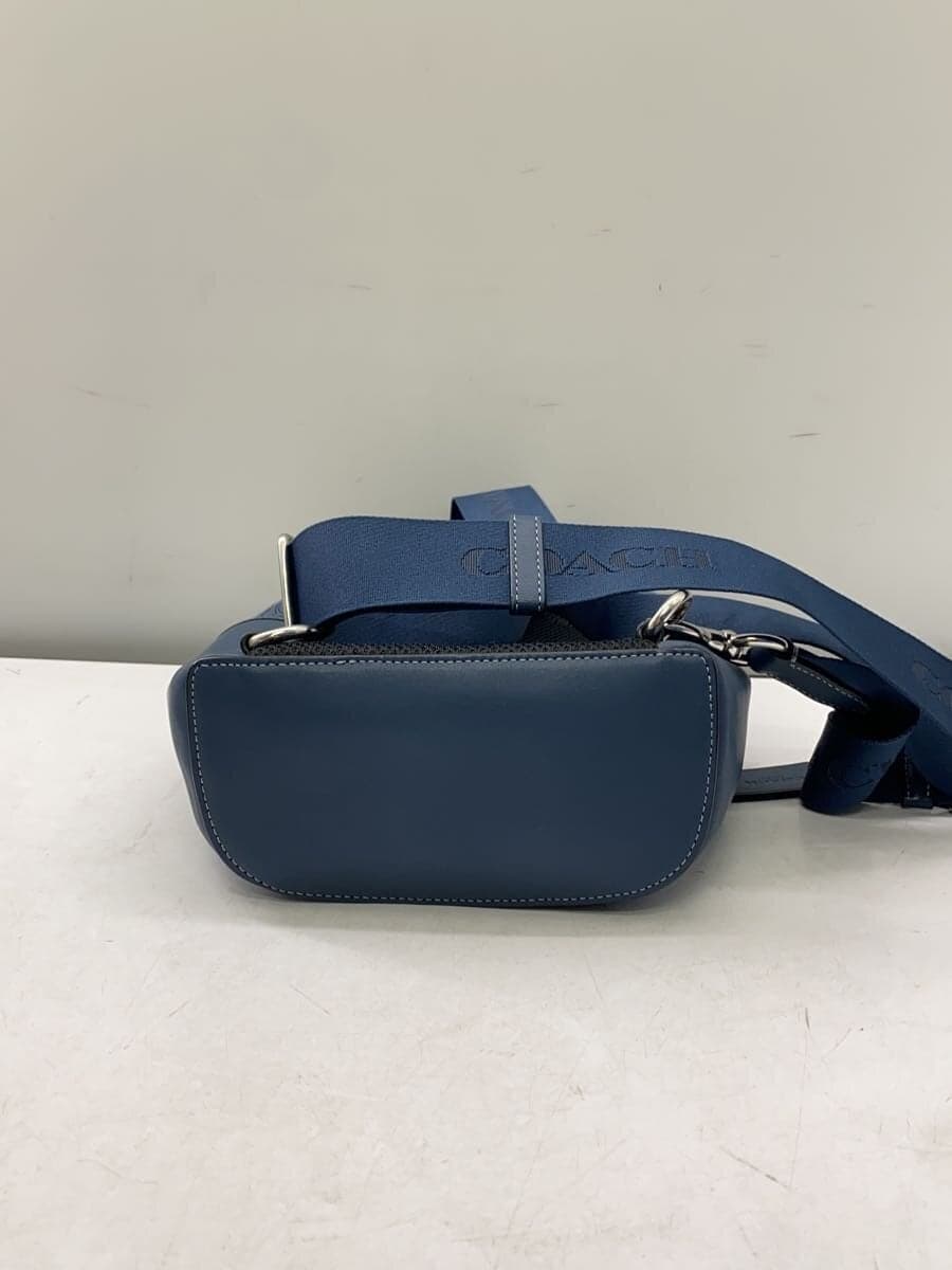 COACH Shoulder Bag Canvas BLU Racer Pack Signature Body Bag 4