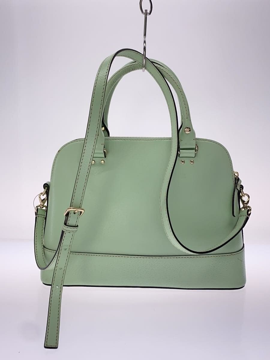 kate spade new york Shoulder Bag Cowhide GRN Solid Stain 3