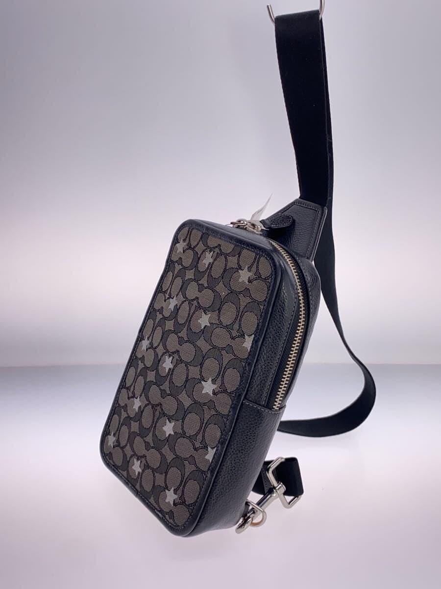COACH Sullivan Pack Signature Jacquard Star Embroidery Leather Black CO929 2