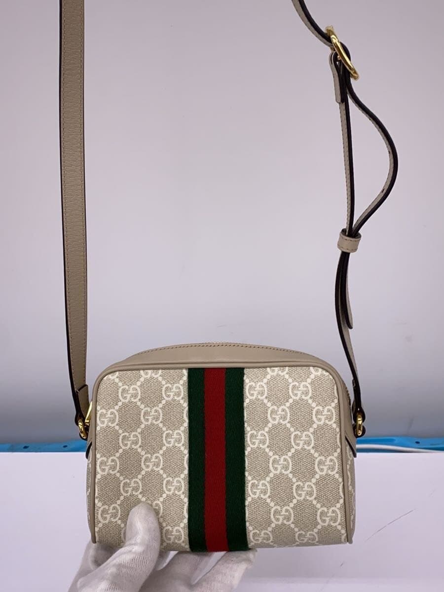 GUCCI Shoulder Bag Leather GRY All Over Pattern 816359 3