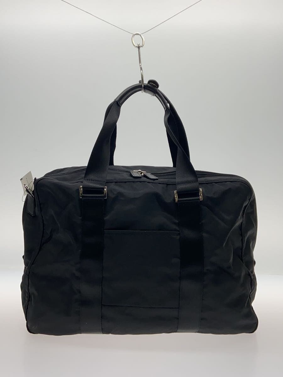 agnes b VOYAGE Boston Bag Nylon BLK FT03 Shoulder Metal 3