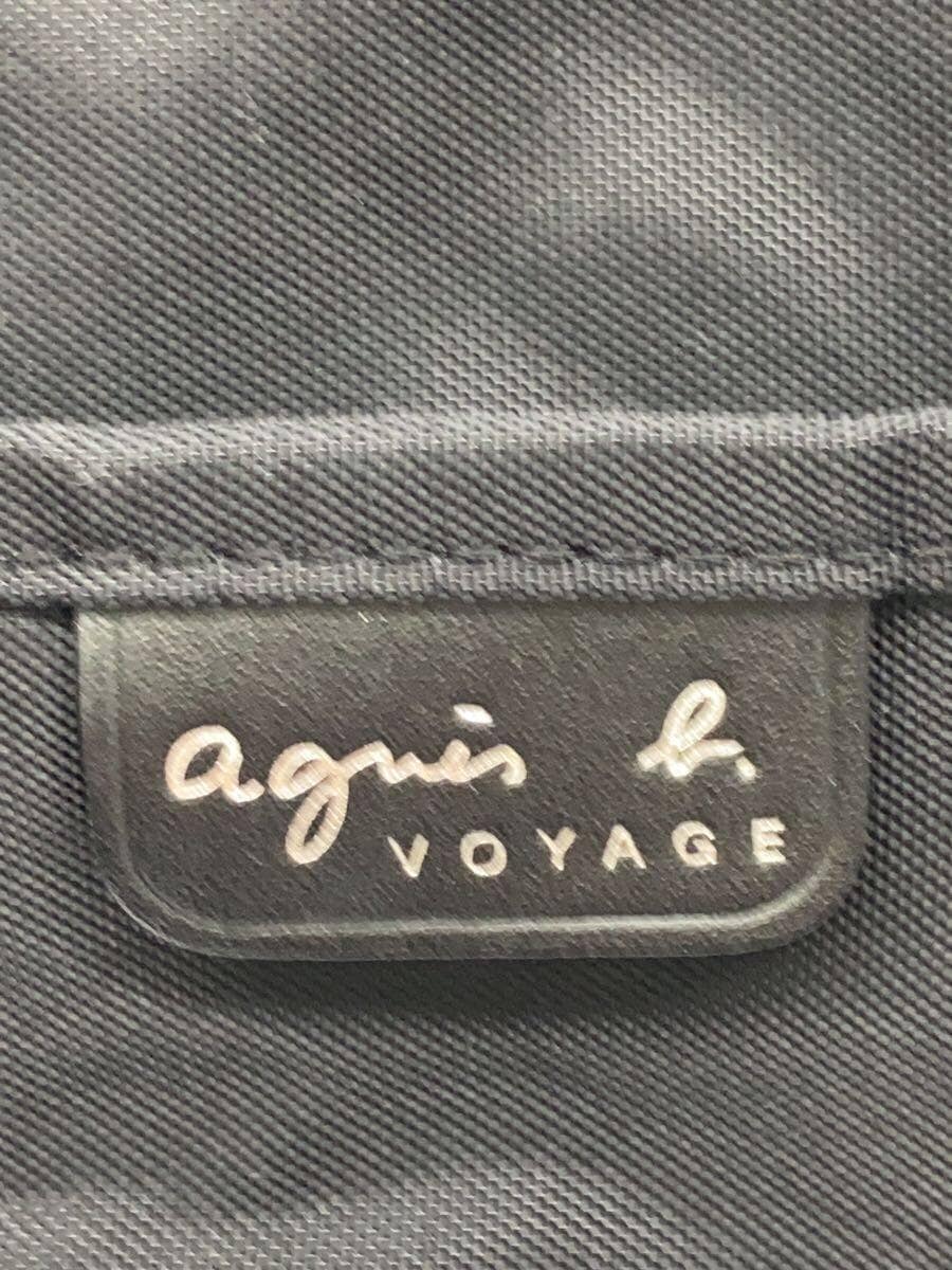 agnes b VOYAGE Boston Bag Nylon BLK FT03 Shoulder Metal 5