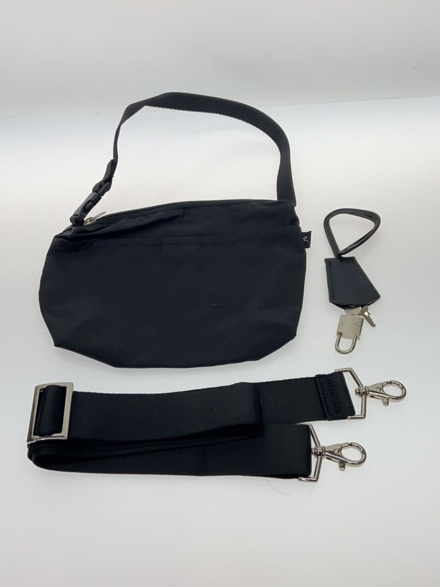 agnes b VOYAGE Boston Bag Nylon BLK FT03 Shoulder Metal 7